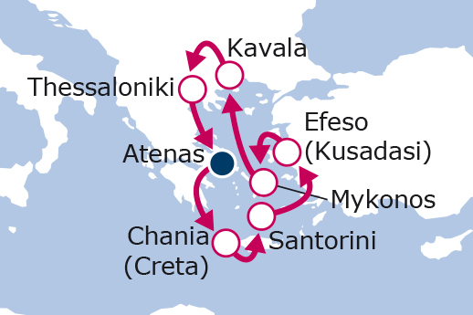 Grecia al completo y Turquía