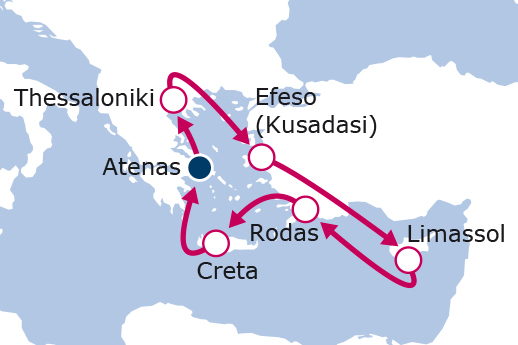 Islas Griegas, Turquía y Chipre