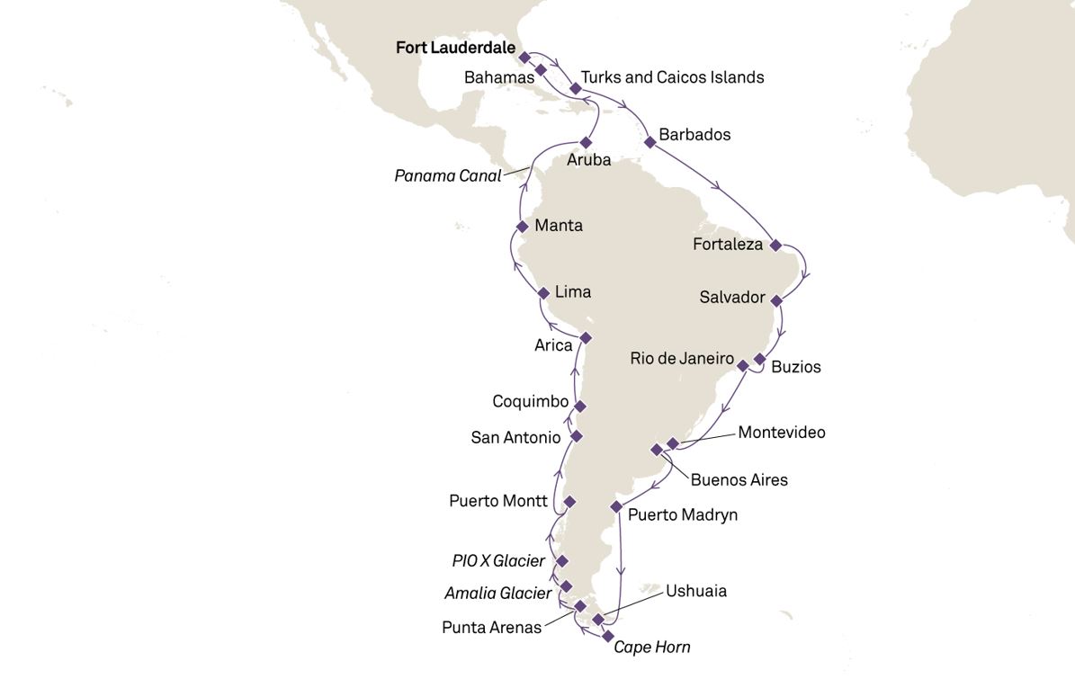 Descubre Sudamérica desde Fort Lauderdale