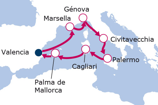 cruceros con salida desde valencia