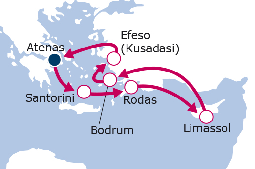 Grecia, Chipre y Turquía