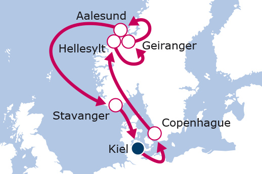 Itinerario de Fiordos Noruegos