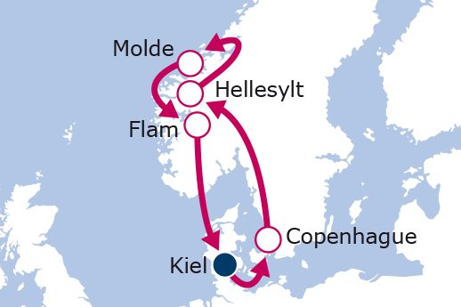 Itinerario de Fiordos Noruegos