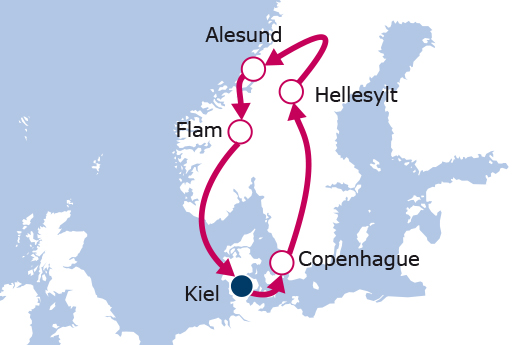 Itinerario de Fiordos Noruegos