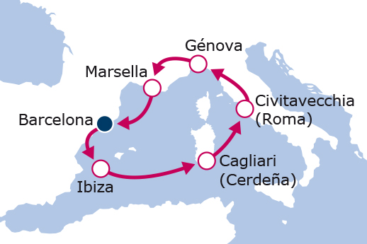 Itinerario de De la Provenza al Coliseo