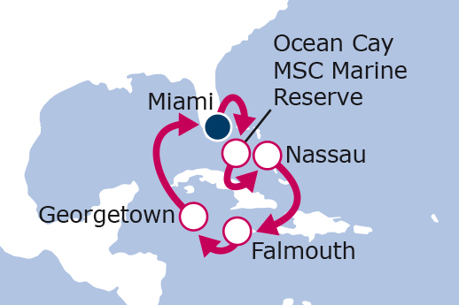 Itinerario de Bahamas, Jamaica, Islas Caimán