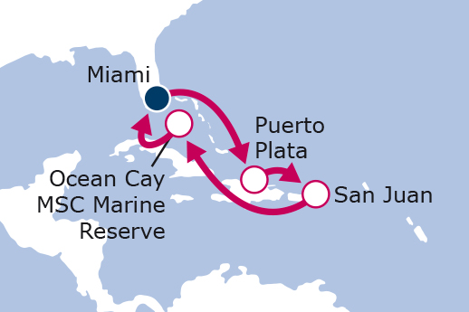 Itinerario de República Dominicana y Puerto Rico