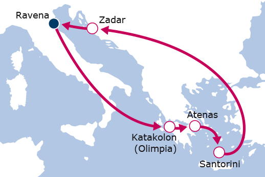 Itinerario de Grecia y Croacia 2025